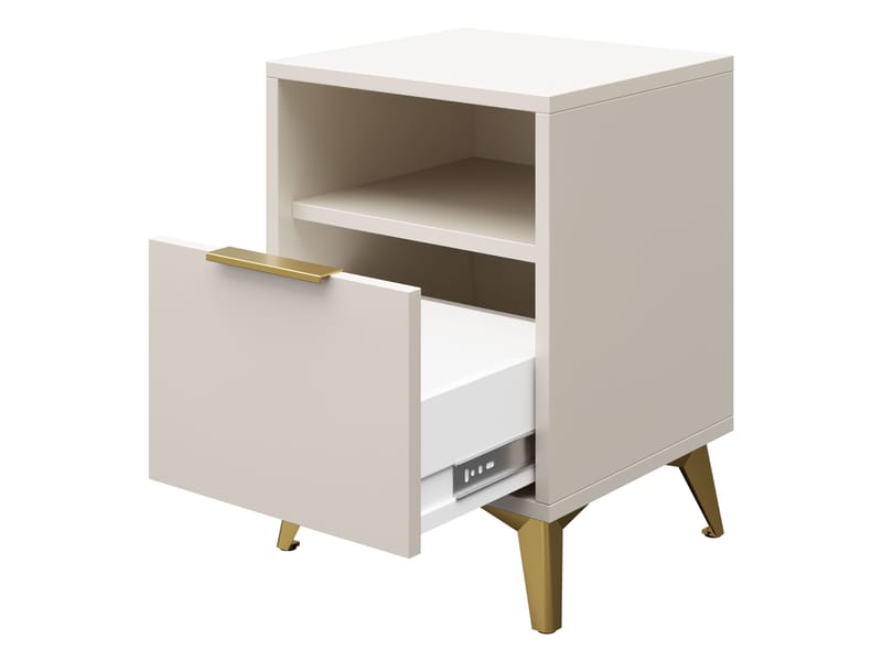 Vemdalen-yöpöytä 44 cm - ruskea - Huonekalut - Pöytä & ruokailuryhmä - Apupöytä & sivupöytä - Yöpöytä