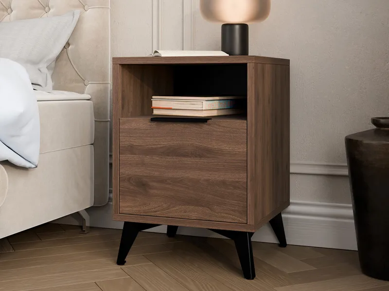 Vemdalen-yöpöytä 44 cm - ruskea - Huonekalut - Pöytä & ruokailuryhmä - Apupöytä & sivupöytä - Yöpöytä