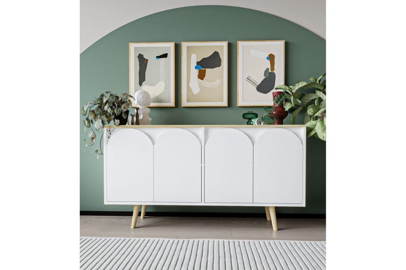 Venezia Konsolipöytä 150 cm - Ruskea/Valkoinen - Huonekalut - Pöytä & ruokailuryhmä - Apupöytä & sivupöytä - Konsolipöytä