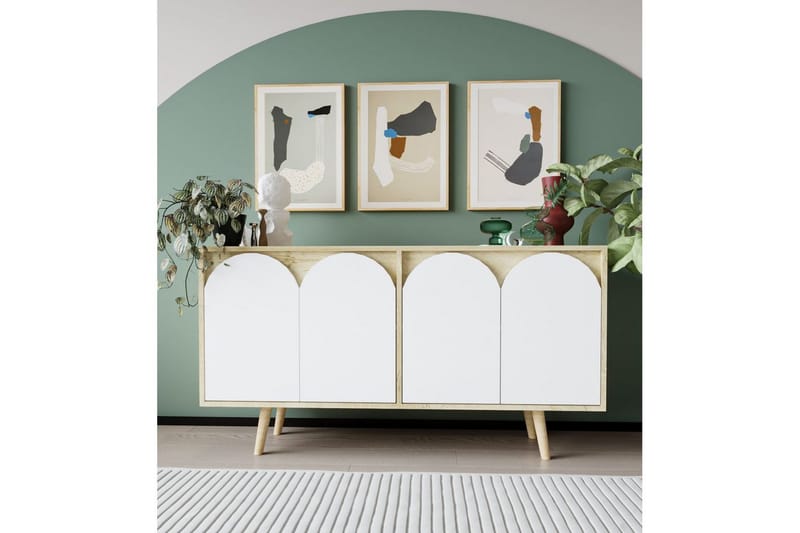 Venezia Konsolipöytä 150 cm - Ruskea/Valkoinen - Huonekalut - Pöytä & ruokailuryhmä - Apupöytä & sivupöytä - Konsolipöytä