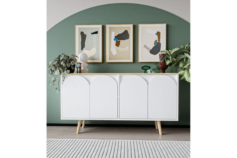 Venezia Konsolipöytä 150 cm - Ruskea/Valkoinen - Huonekalut - Pöytä & ruokailuryhmä - Apupöytä & sivupöytä - Konsolipöytä