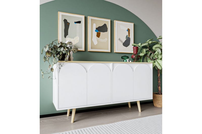 Venezia Konsolipöytä 150 cm - Ruskea/Valkoinen - Huonekalut - Pöytä & ruokailuryhmä - Apupöytä & sivupöytä - Konsolipöytä