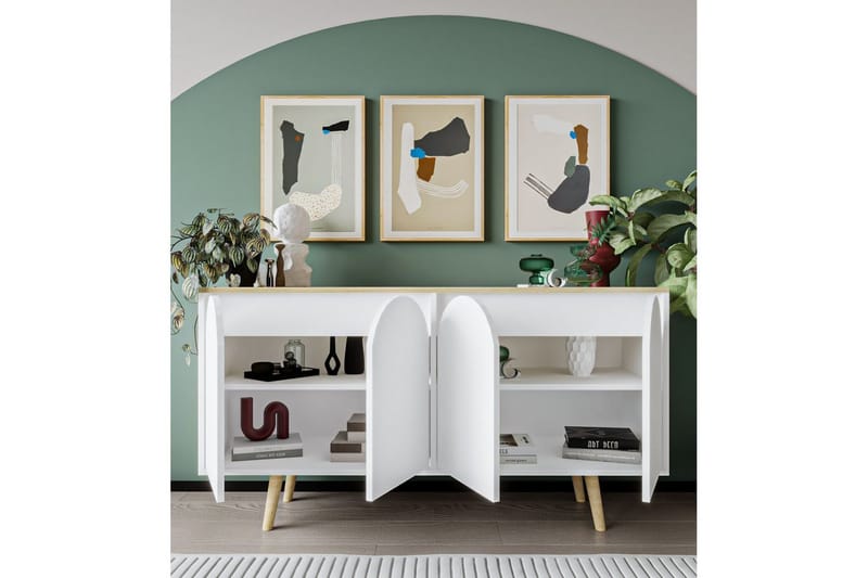 Venezia Konsolipöytä 150 cm - Ruskea/Valkoinen - Huonekalut - Pöytä & ruokailuryhmä - Apupöytä & sivupöytä - Konsolipöytä