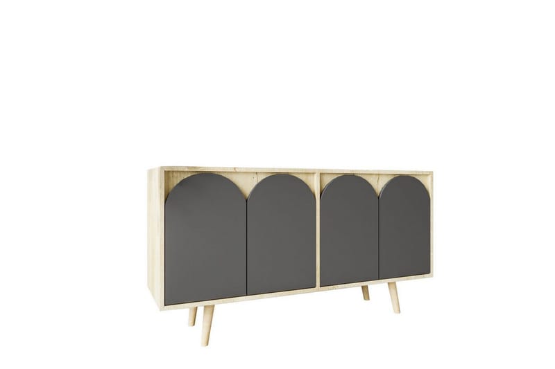 Venezia Konsolipöytä 150x150 cm - Ruskea/Antrasiitti - Huonekalut - Pöytä & ruokailuryhmä - Apupöytä & sivupöytä - Konsolipöytä