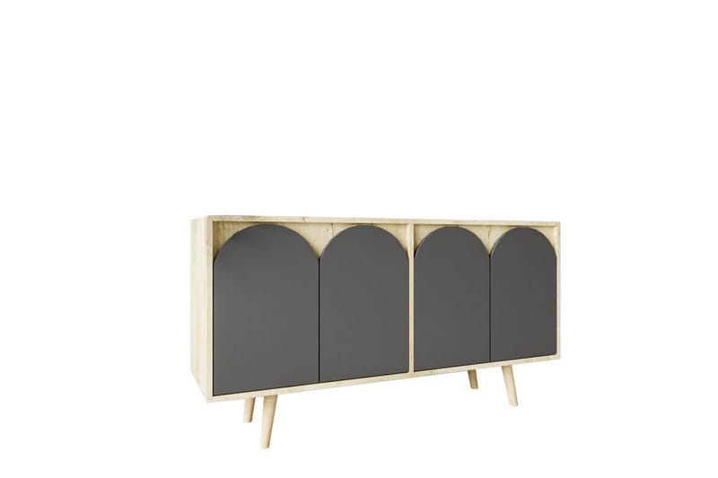 Venezia Konsolipöytä 150x150 cm - Ruskea/Antrasiitti - Huonekalut - Pöytä & ruokailuryhmä - Apupöytä & sivupöytä - Konsolipöytä