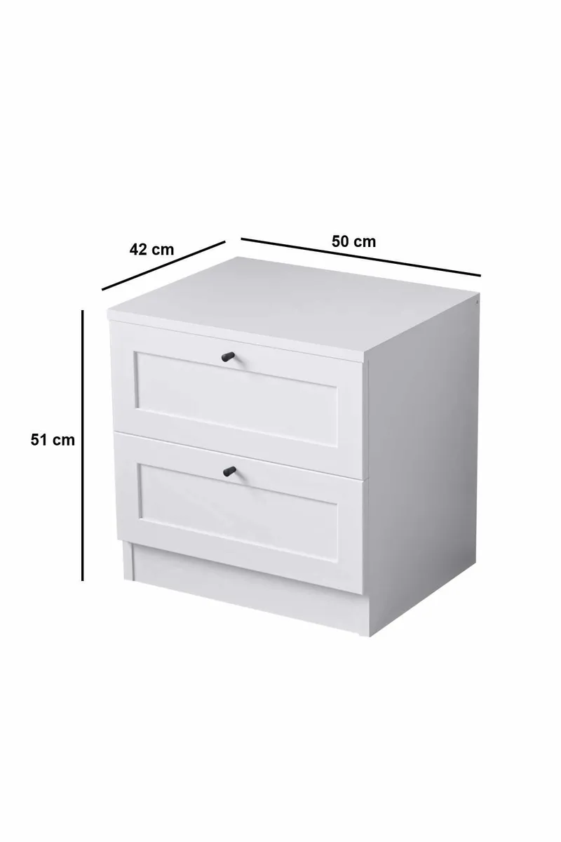 Veyloren tyynyliina 2-pakkaus 60x60 cm - Huonekalut - Pöytä & ruokailuryhmä - Apupöytä & sivupöytä - Yöpöytä