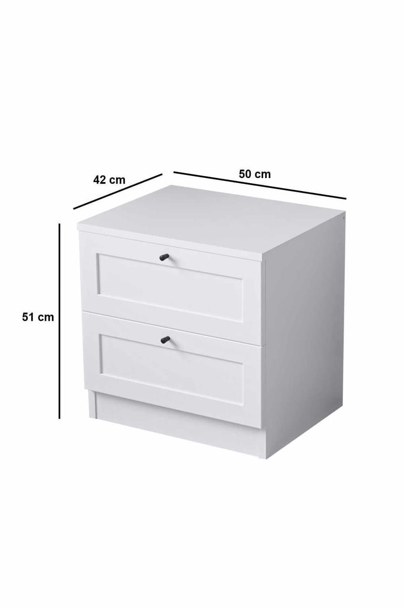 Veyloren tyynyliina 2-pakkaus 60x60 cm - Huonekalut - Pöytä & ruokailuryhmä - Apupöytä & sivupöytä - Yöpöytä