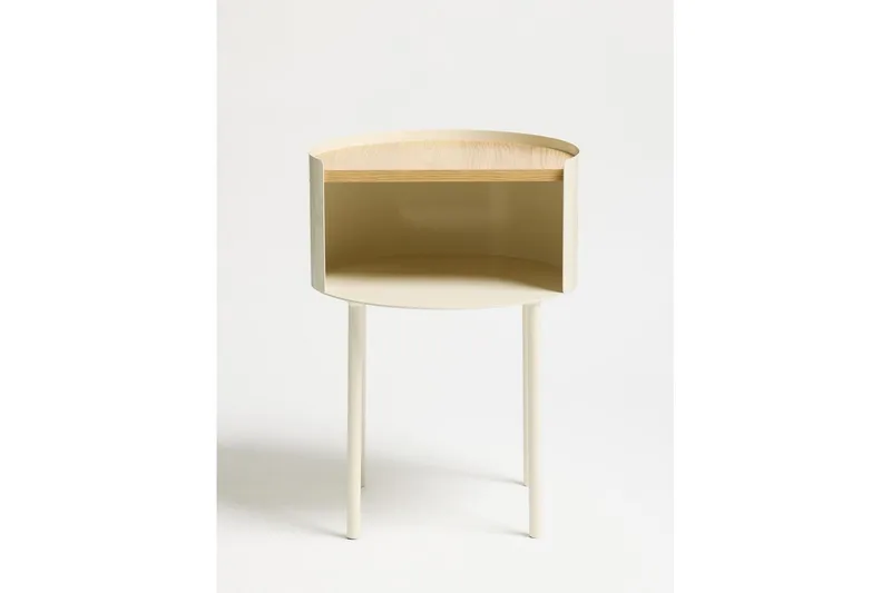 Veyric Sivupöytä 40 cm - Kerma - Huonekalut - Pöytä & ruokailuryhmä - Apupöytä & sivupöytä - Tarjotinpöytä & pikkupöytä