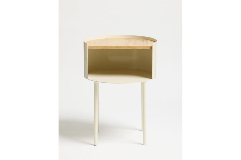 Veyric Sivupöytä 40 cm - Kerma - Huonekalut - Pöytä & ruokailuryhmä - Apupöytä & sivupöytä - Tarjotinpöytä & pikkupöytä