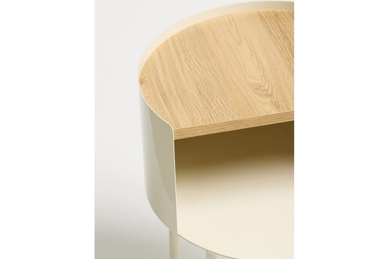 Veyric Sivupöytä 40 cm - Kerma - Huonekalut - Pöytä & ruokailuryhmä - Apupöytä & sivupöytä - Tarjotinpöytä & pikkupöytä