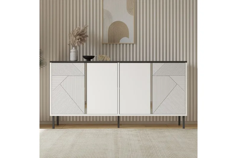 Veyricon Konsolipöytä 150 cm - Valkoinen - Huonekalut - Pöytä & ruokailuryhmä - Apupöytä & sivupöytä - Konsolipöytä