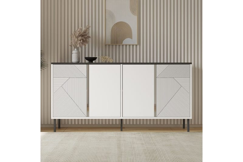 Veyricon Konsolipöytä 150 cm - Valkoinen - Huonekalut - Pöytä & ruokailuryhmä - Apupöytä & sivupöytä - Konsolipöytä