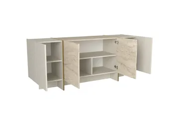 Veyron Konsolipöytä 180 cm - Beige/Hiekkakivi - Huonekalut - Pöytä & ruokailuryhmä - Apupöytä & sivupöytä - Eteispöytä
