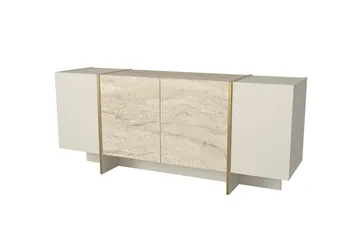 Veyron Konsolipöytä 180 cm - Beige/Hiekkakivi - Huonekalut - Pöytä & ruokailuryhmä - Apupöytä & sivupöytä - Eteispöytä