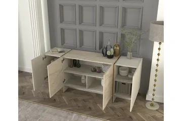 Veyron Konsolipöytä 180 cm - Beige/Hiekkakivi - Huonekalut - Pöytä & ruokailuryhmä - Apupöytä & sivupöytä - Eteispöytä