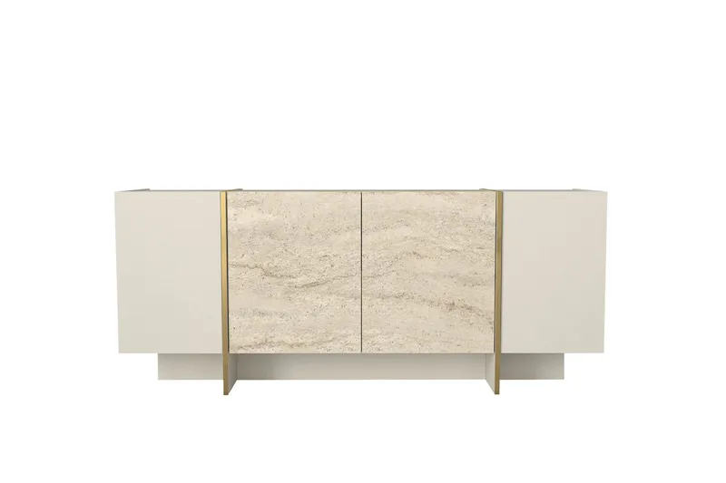 Veyron Konsolipöytä 180 cm, Beige/Hiekkakivi