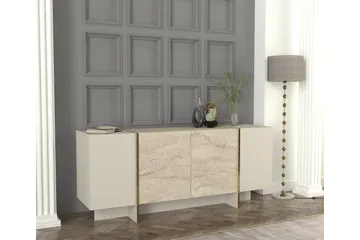 Veyron Konsolipöytä 180 cm - Beige/Hiekkakivi - Huonekalut - Pöytä & ruokailuryhmä - Apupöytä & sivupöytä - Eteispöytä