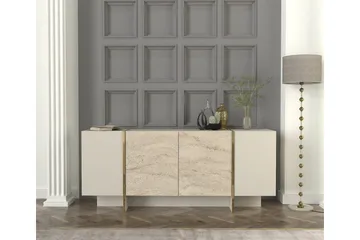 Veyron Konsolipöytä 180 cm - Beige/Hiekkakivi - Huonekalut - Pöytä & ruokailuryhmä - Apupöytä & sivupöytä - Eteispöytä