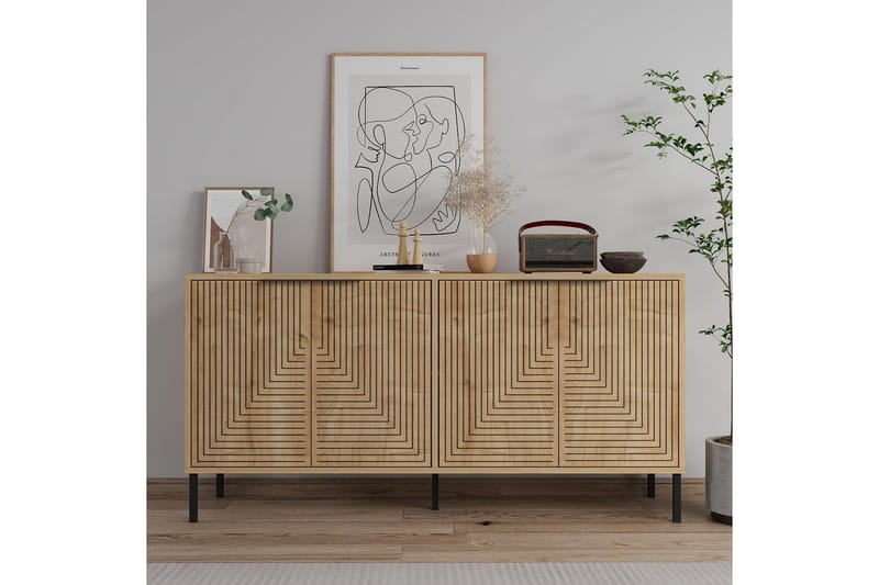 Vionis Konsolipöytä 150 cm - Tammi - Huonekalut - Pöytä & ruokailuryhmä - Apupöytä & sivupöytä - Konsolipöytä