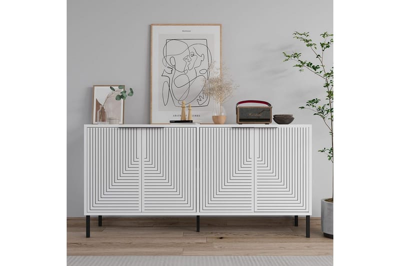 Vionis Konsolipöytä 150 cm, Valkoinen