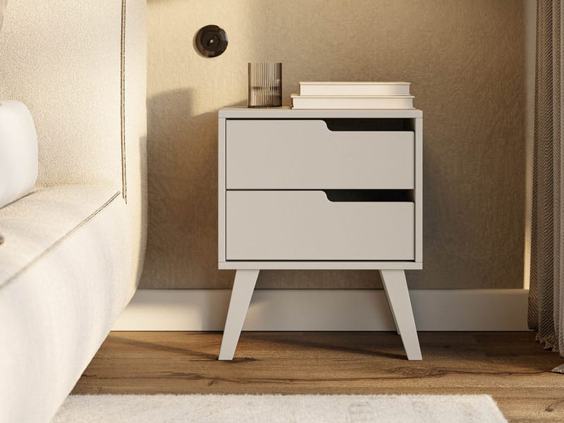 Virello Yöpöytä 45 cm - beige - Huonekalut - Pöytä & ruokailuryhmä - Apupöytä & sivupöytä - Yöpöytä