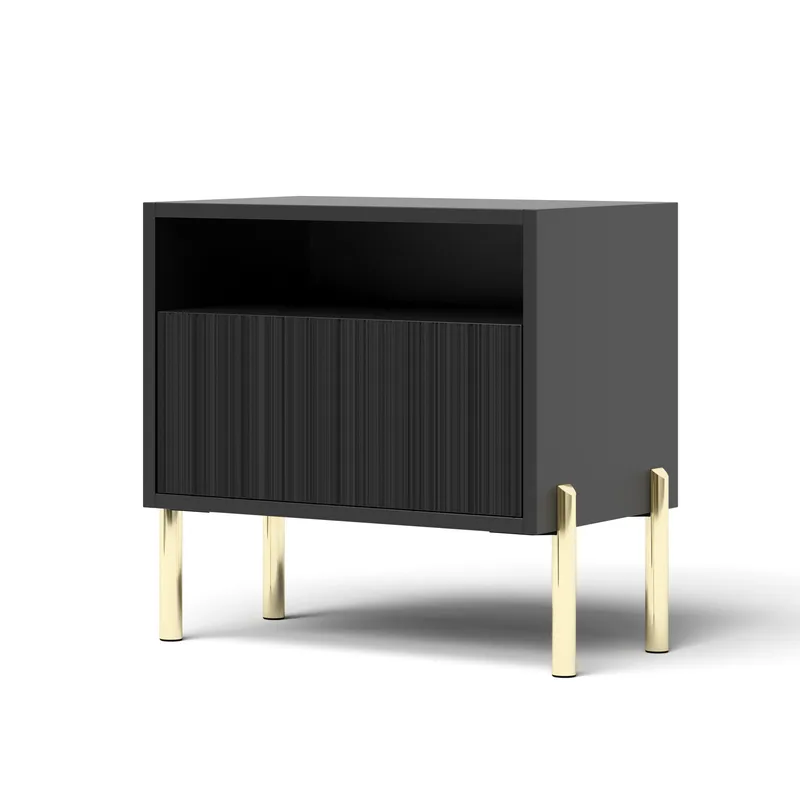 Virmani Yöpöytä 47 cm, Musta