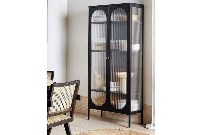 Vitrinikaappi Foxton - Säilytys - Kaappi - Vitriini