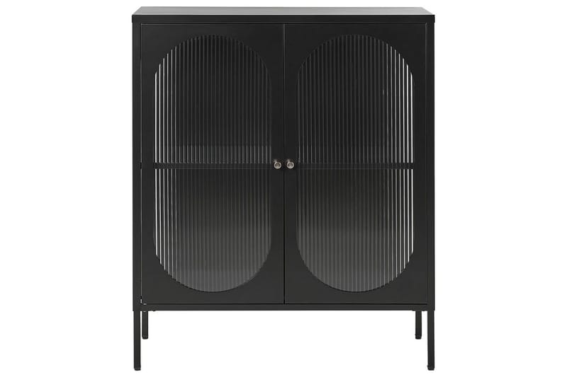 Vitrinikaappi Sarre Musta, kulta - Musta, kulta - Säilytys - Kaappi - Vitriini