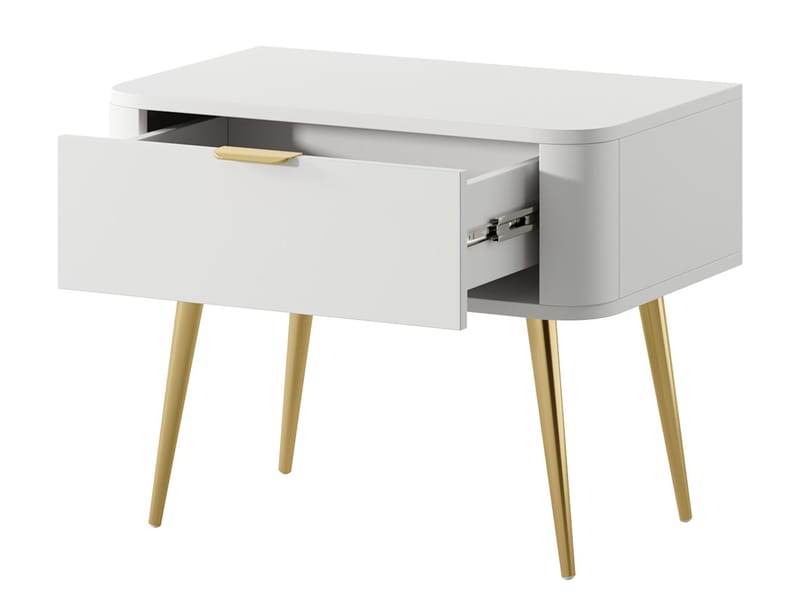 Walia Yöpöytä 63 cm - Valkoinen - Huonekalut - Pöytä & ruokailuryhmä - Apupöytä & sivupöytä - Yöpöytä