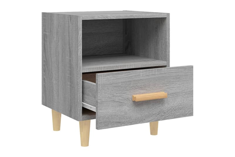 Yöpöydät 2 kpl harmaa Sonoma 40x35x47 cm - Harmaa - Huonekalut - Pöytä & ruokailuryhmä - Apupöytä & sivupöytä - Yöpöytä