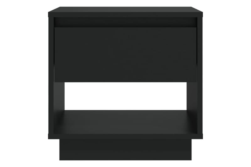 Yöpöydät 2 kpl musta 45x34x44 cm lastulevy - Musta - Huonekalut - Pöytä & ruokailuryhmä - Apupöytä & sivupöytä - Yöpöytä