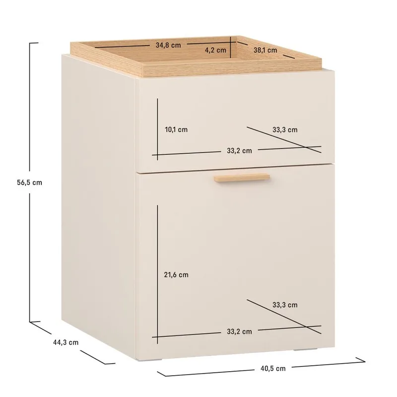 Yöpöytä 4 You Fresh - Tammi - Huonekalut - Pöytä & ruokailuryhmä - Apupöytä & sivupöytä - Yöpöytä