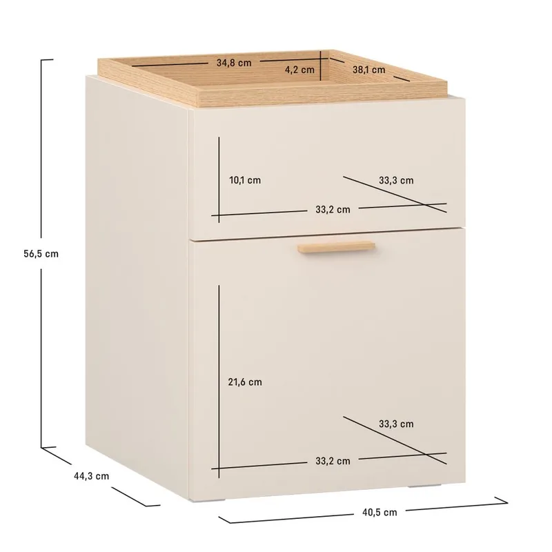 Yöpöytä 4 You Fresh - Tammi - Huonekalut - Pöytä & ruokailuryhmä - Apupöytä & sivupöytä - Yöpöytä