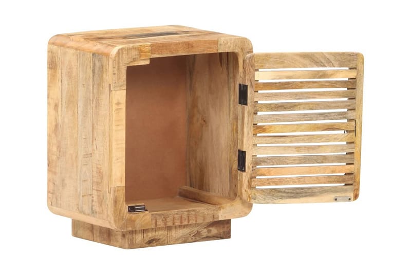 Yöpöytä 40x30x50 cm karkea mangopuu - Huonekalut - Pöytä & ruokailuryhmä - Apupöytä & sivupöytä - Yöpöytä