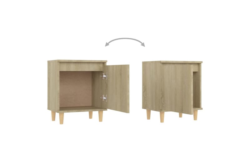 Yöpöytä 40x30x50 cm Puujalat/Sonomatammi - Ruskea - Huonekalut - Pöytä & ruokailuryhmä - Apupöytä & sivupöytä - Yöpöytä