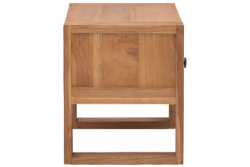 Yöpöytä 50x30x35 cm täysi tiikki - Ruskea - Huonekalut - Pöytä & ruokailuryhmä - Apupöytä & sivupöytä - Yöpöytä