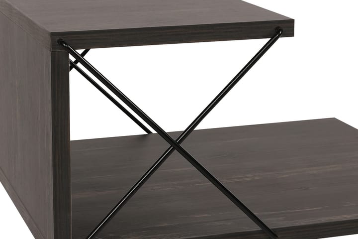 Yöpöytä Ashlanna 50 cm - Tummanruskea - Yöpöytä