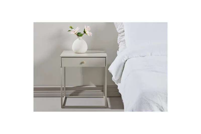 Yöpöytä Bakal - beige - Huonekalut - Pöytä & ruokailuryhmä - Apupöytä & sivupöytä - Yöpöytä