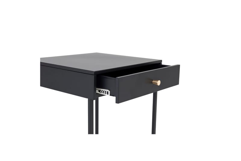 Yöpöytä Bakal - Musta - Huonekalut - Pöytä & ruokailuryhmä - Apupöytä & sivupöytä - Yöpöytä