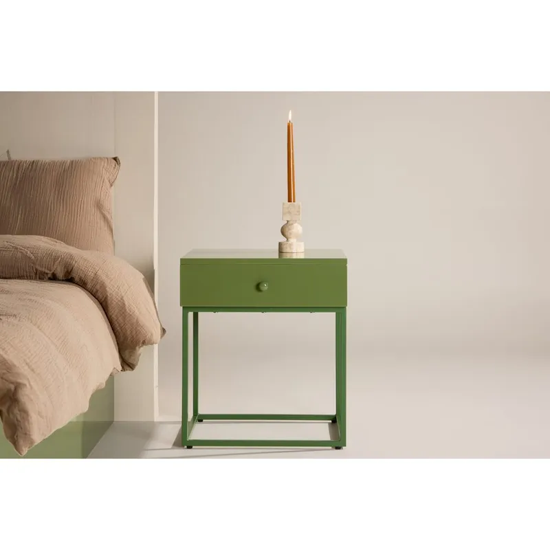Yöpöytä Bakal - Vihreä - Huonekalut - Pöytä & ruokailuryhmä - Apupöytä & sivupöytä - Yöpöytä