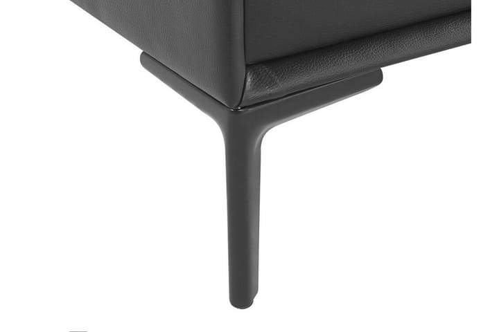 Yöpöytä Barbonne 44 cm - Keinonahka / Musta - Yöpöytä