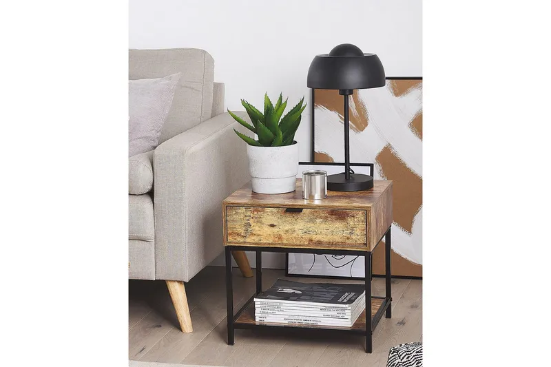 Yöpöytä Berkley - Huonekalut - Pöytä & ruokailuryhmä - Apupöytä & sivupöytä - Yöpöytä