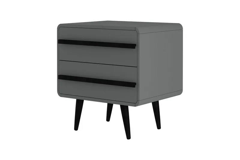 Yöpöytä Chantal Harmaa - Harmaa - Huonekalut - Pöytä & ruokailuryhmä - Apupöytä & sivupöytä - Yöpöytä