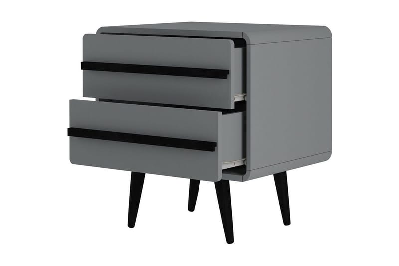 Yöpöytä Chantal Harmaa - Harmaa - Huonekalut - Pöytä & ruokailuryhmä - Apupöytä & sivupöytä - Yöpöytä