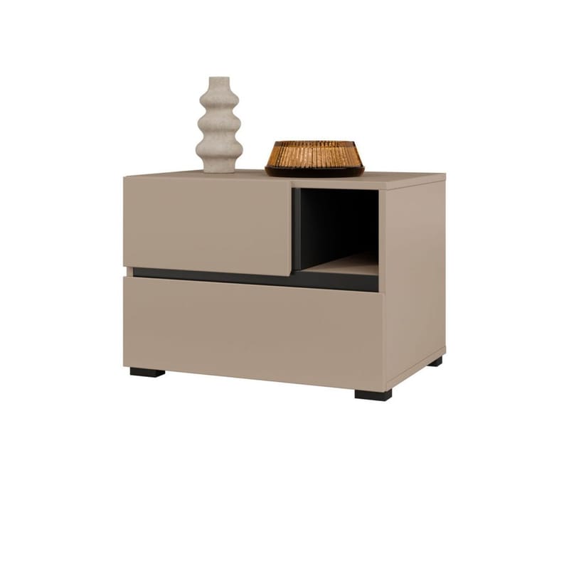 Yöpöytä Cross S 2 laatikolla - Kongo - Huonekalut - Pöytä & ruokailuryhmä - Apupöytä & sivupöytä - Yöpöytä