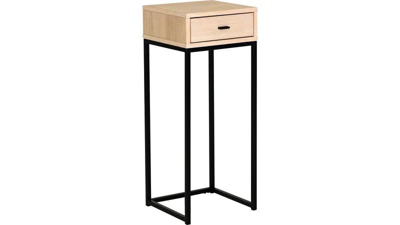 Yöpöytä Eiknor 75 cm, Valkopigmentoitu tammi