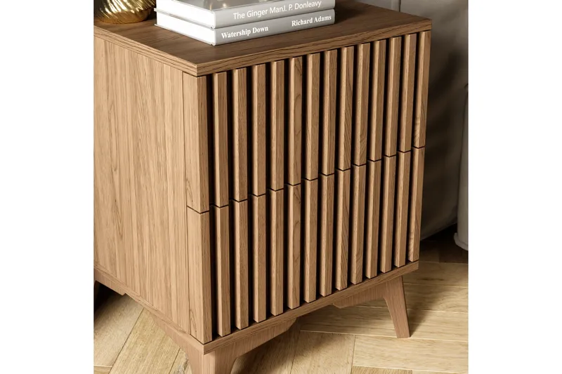 Yöpöytä Entsian 40 cm - Ruskea - Huonekalut - Pöytä & ruokailuryhmä - Apup öytä & sivupöytä - Yöpöytä