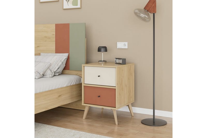 Yöpöytä Felyra Monivärinen - Monivärinen - Huonekalut - Pöytä & ruokailuryhmä - Apupöytä & sivupöytä - Yöpöytä