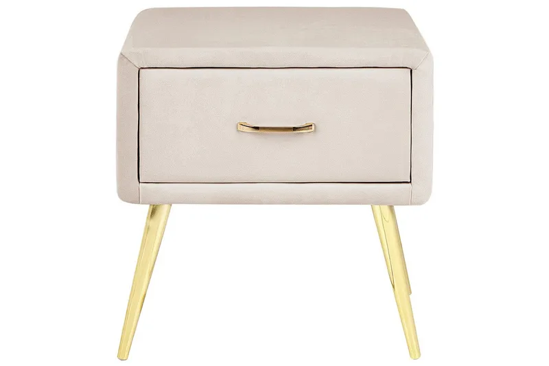 Yöpöytä Flayat Beige, kulta, ruusukulta - Beige, kulta, ruusukulta - Huonekalut - Pöytä & ruokailuryhmä - Apupöytä & sivupöytä - Yöpöytä