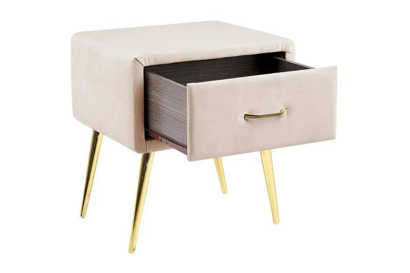 Yöpöytä Flayat Beige, kulta, ruusukulta - Beige, kulta, ruusukulta - Huonekalut - Pöytä & ruokailuryhmä - Apupöytä & sivupöytä - Yöpöytä